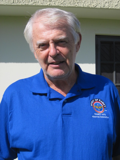 Gerry Giles modeling the new Ramey AFB Polo Shirt